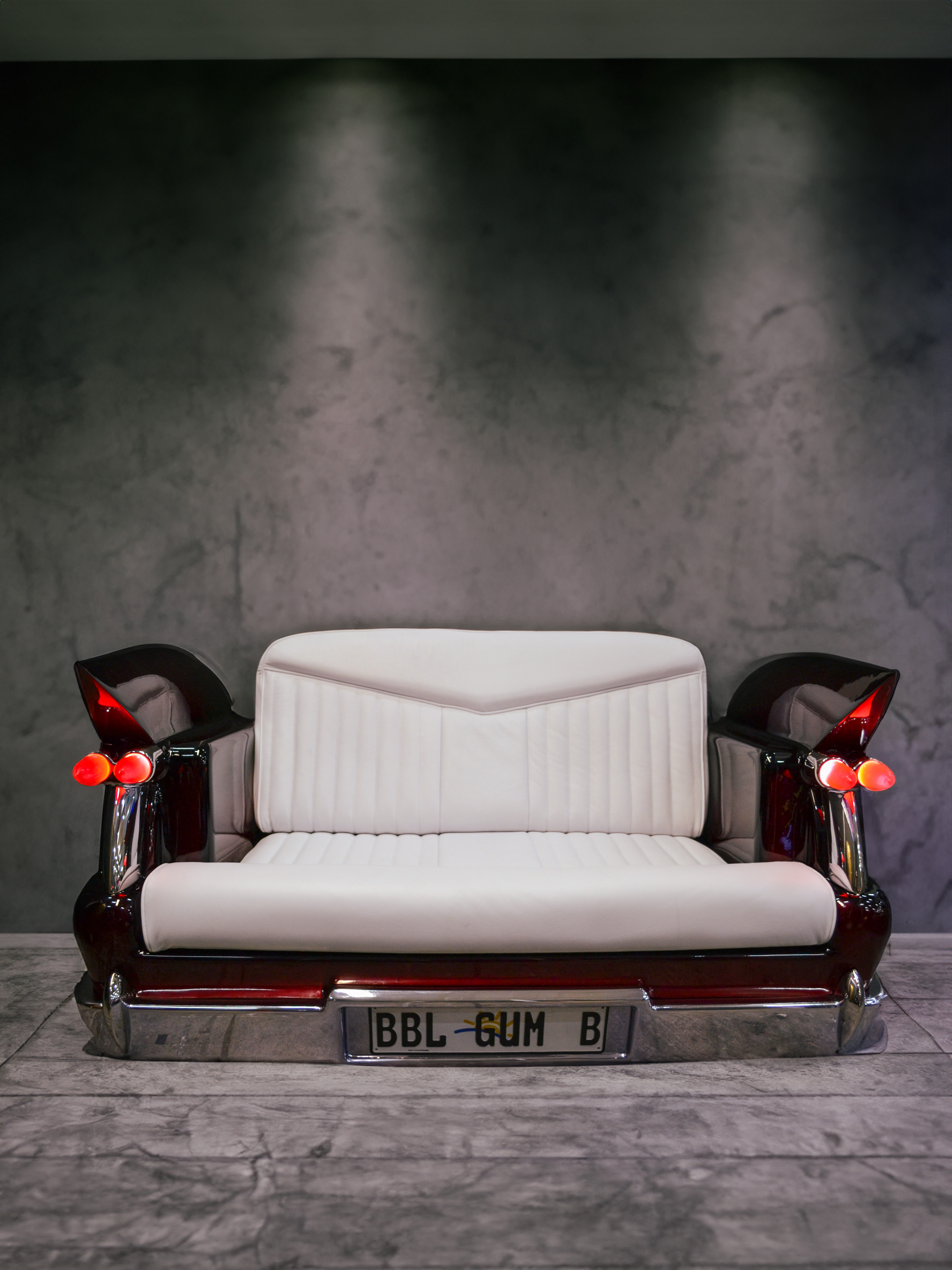 Bubblegum Basement Cadillac Sofa 4