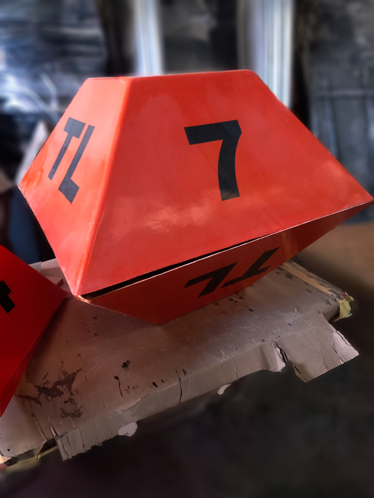 Helicopter Aerial Marker Beacon with Colour Impregnated Numbering